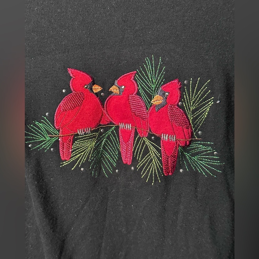 Women's Long Sleeve Top with Cardinal Design